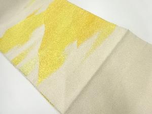 リサイクル　山並に霞模様織出し袋帯（サービス品）